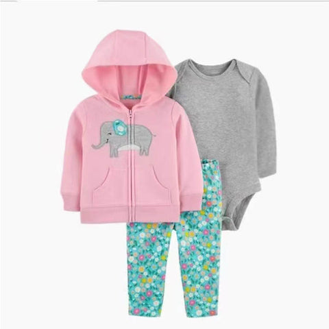 3 Piece (Pink & Grey) Set